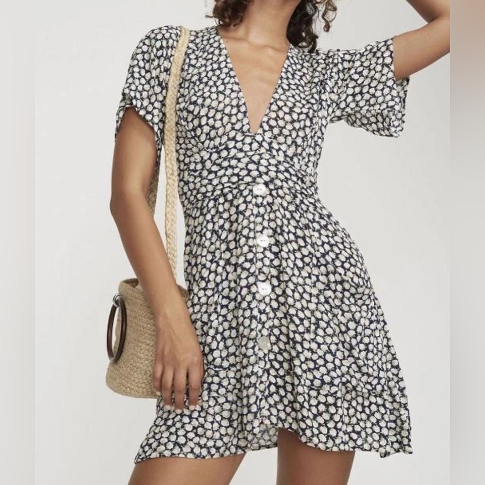 Faithfull The Brand Umbria Dress in Azalea Print Size 4/Small (read)